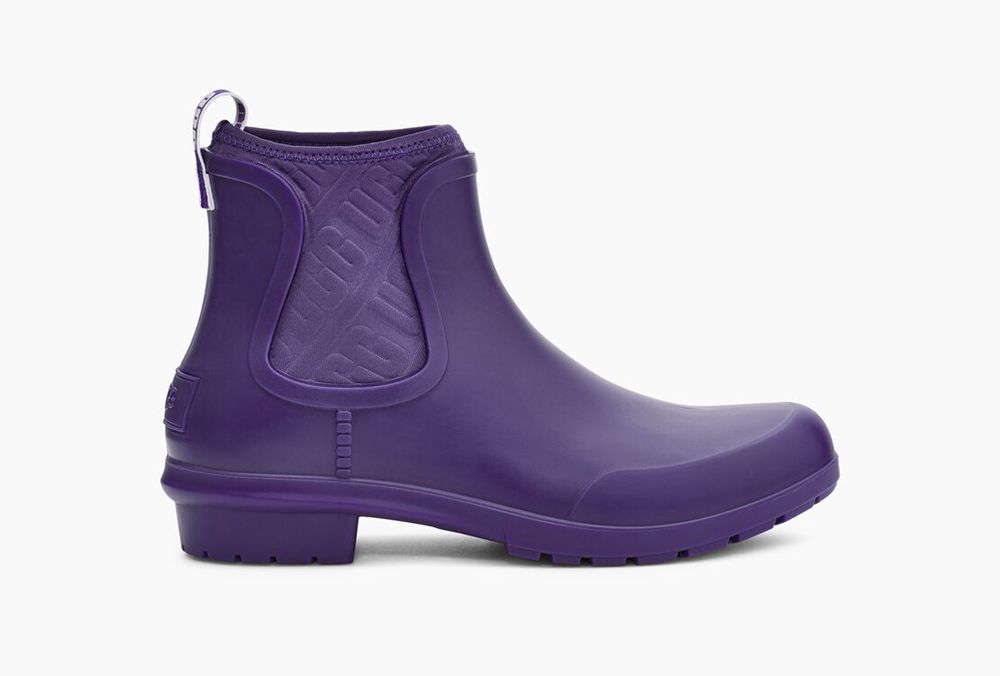 Ugg Rain Boot Womens - Ugg Chevonne Purple - 957VTZGQF